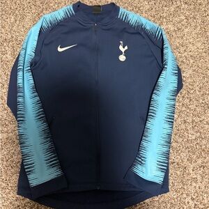 Nike Tottenham Hotspur Spurs Navy and Teal Dri-FIT Anthem Jacket M